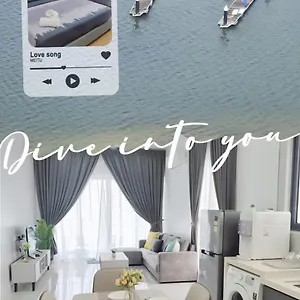 27johor, Nearciq, Danga Bay Free Parking 3br15pax * Johor Bahru