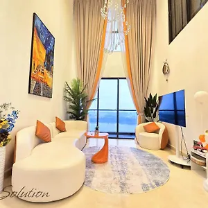 Apartment Loft Seaview 2br Jb Ciq 6-7pax